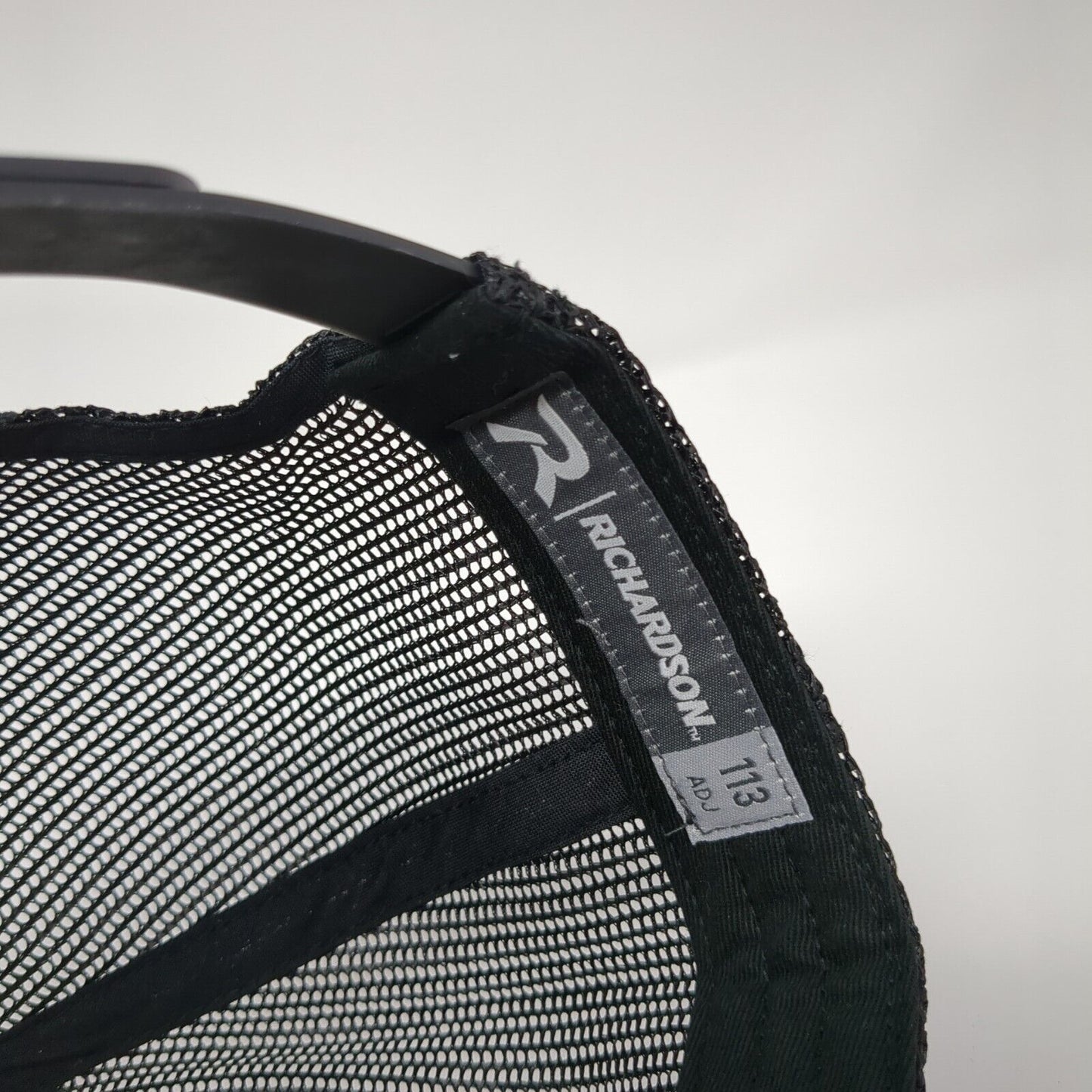 Richardson Snapback Mesh Back Rope Trucker Hat Black One Size Blank