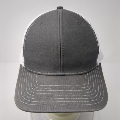 Richardson Snapback Trucker Hat Gray One Size Mesh Back Adjustable Blank