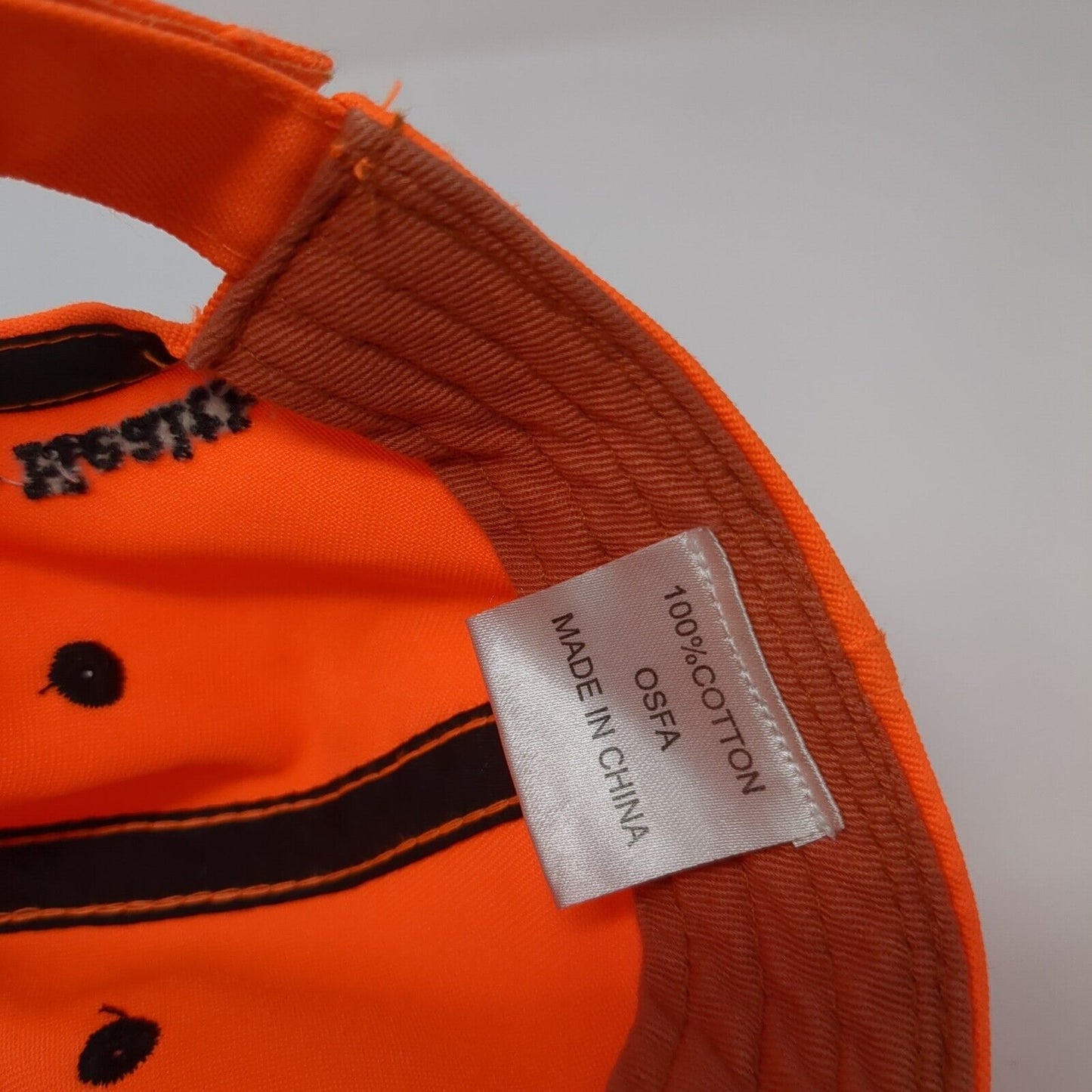 Farm Bureau Insurance Strapback Hat Orange One Size Adjustable 6 Panel