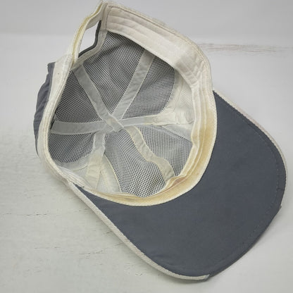 Athletic Works Baseball Cap Gray One Size Strapback Color Block Curved Brim Hat