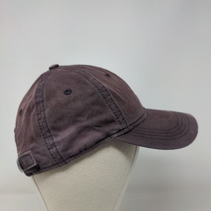 Tommy Hilfiger Slideback Hat Burgundy One Size Embroidered Logo 6 Panel