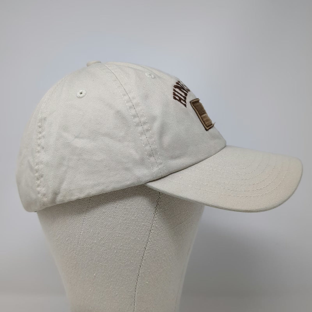 My Town Originals Baseball Cap Beige One Size Embroidered Hines Oregon Flag Hat
