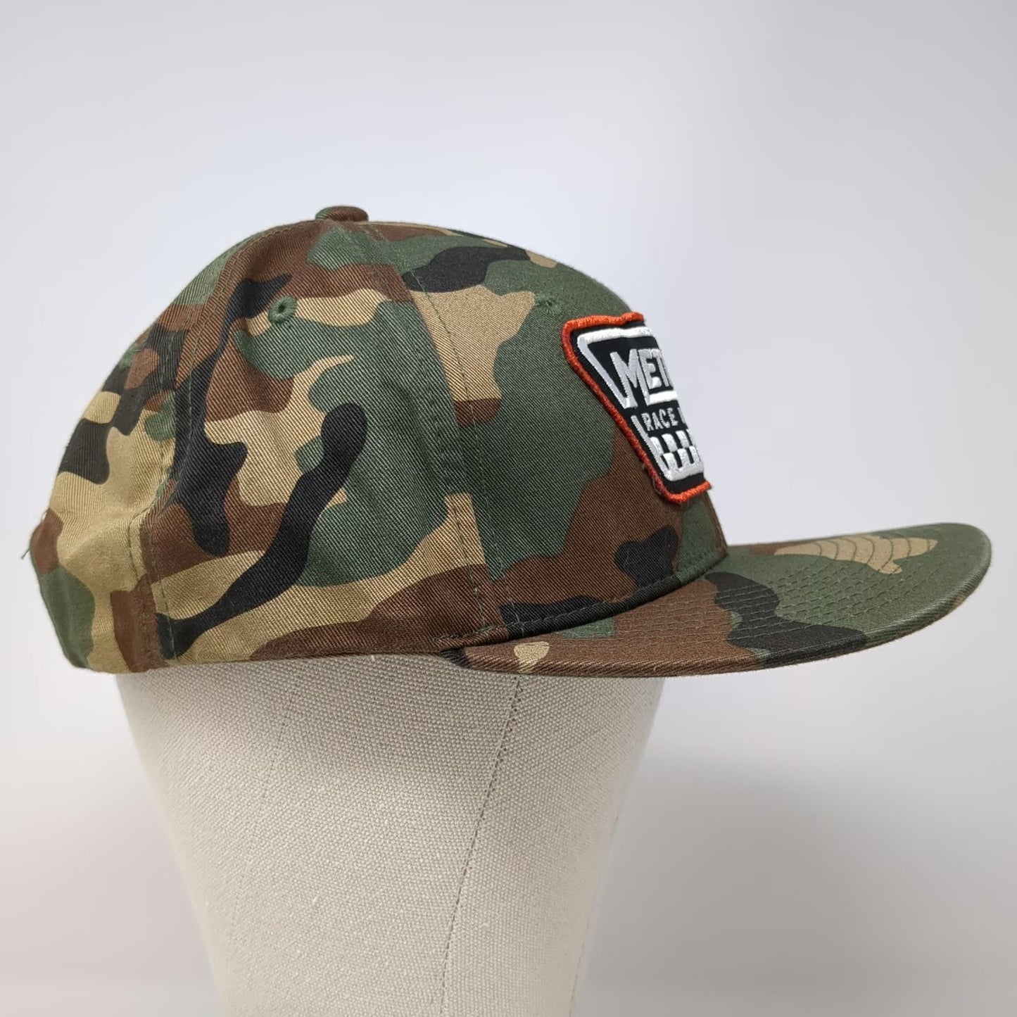 Method Race Wheels Snapback Green Brown Black Camo One Size Flat Brim Hat