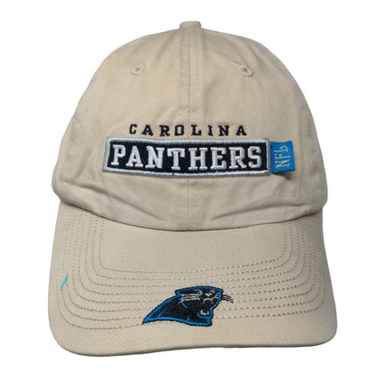 Carolina Panthers Slideback Hat Tan OSFA Embroidered Logo NFL Cotton
