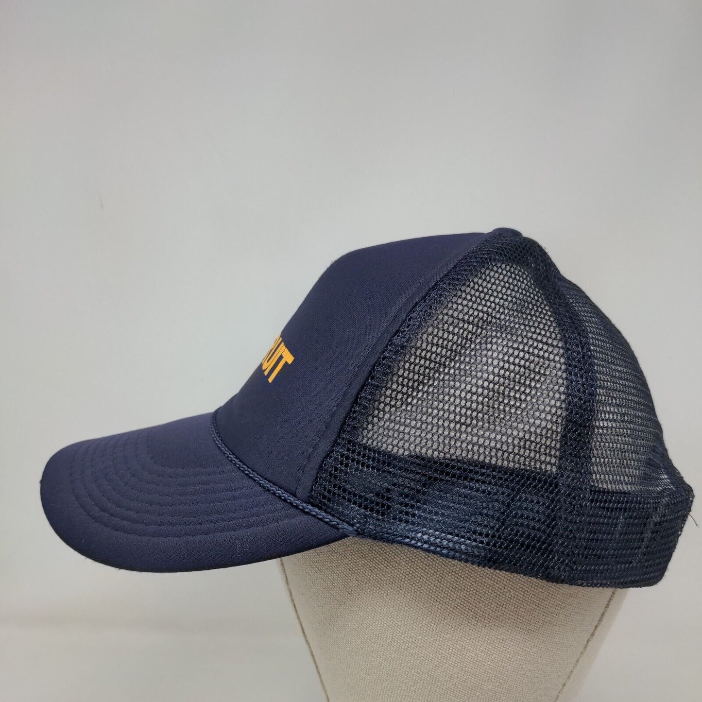 Recruit Snapback Trucker Hat Blue OSFM Adjustable Mesh Back Rope Otto