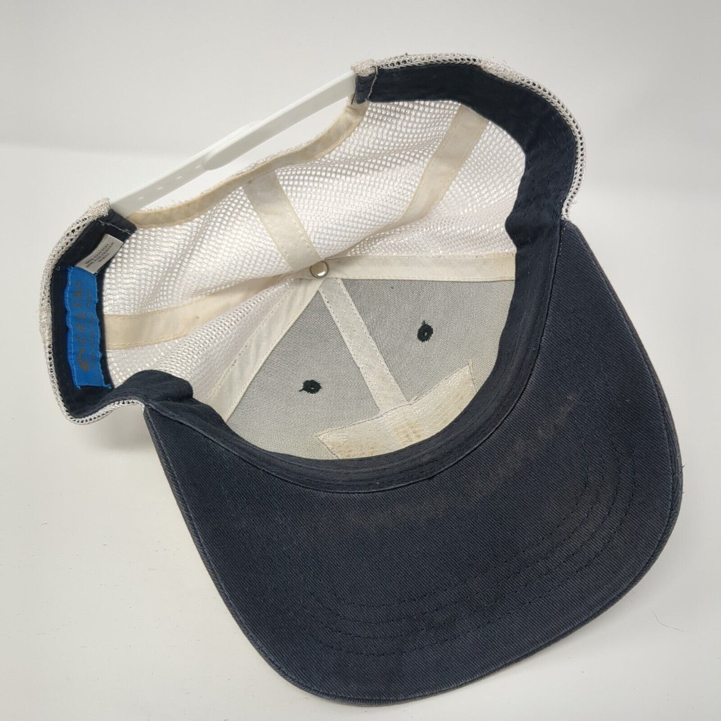 Costa 1983 Born on The Water Snapback Trucker Hat Blue OS Adjustable Mesh Back