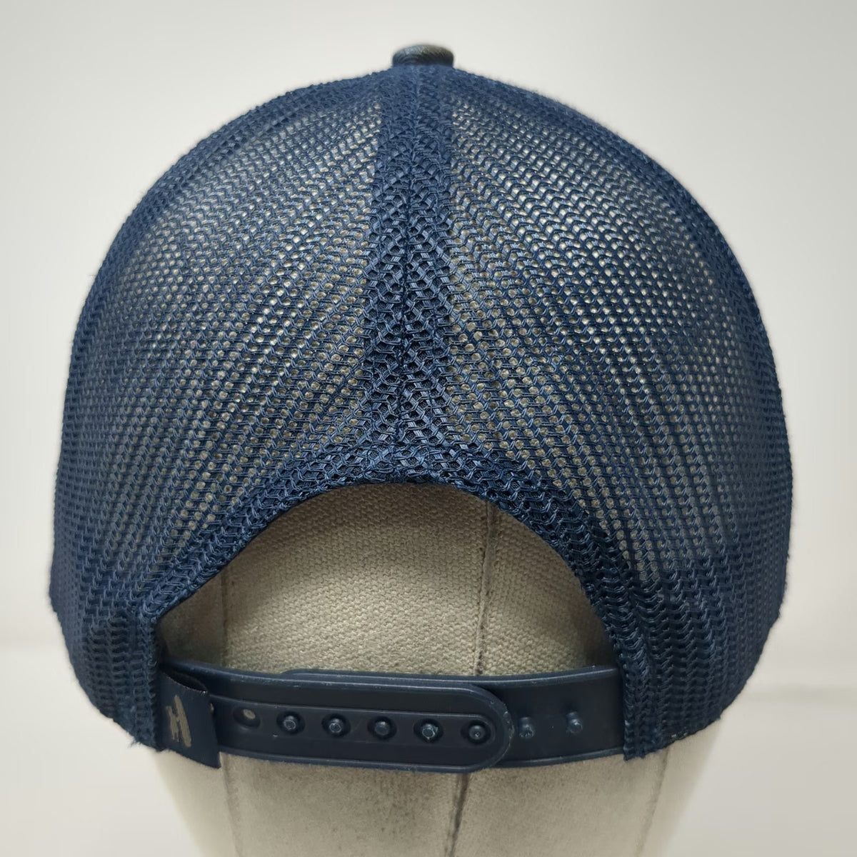 johnnie-O Trucker Hat Blue Camo USA Surfer Flag One Size Mesh Snapback Patch