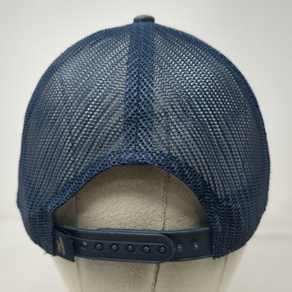johnnie-O Trucker Hat Blue Camo USA Surfer Flag One Size Mesh Snapback Patch