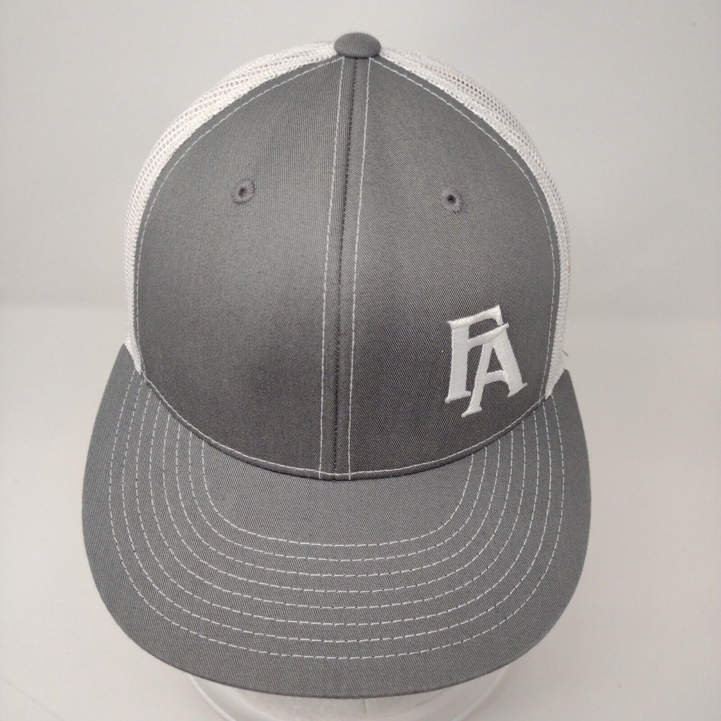 FA Snapback Mesh Back Trucker Hat Gray OSFA D-Series 4D3 Colorblock
