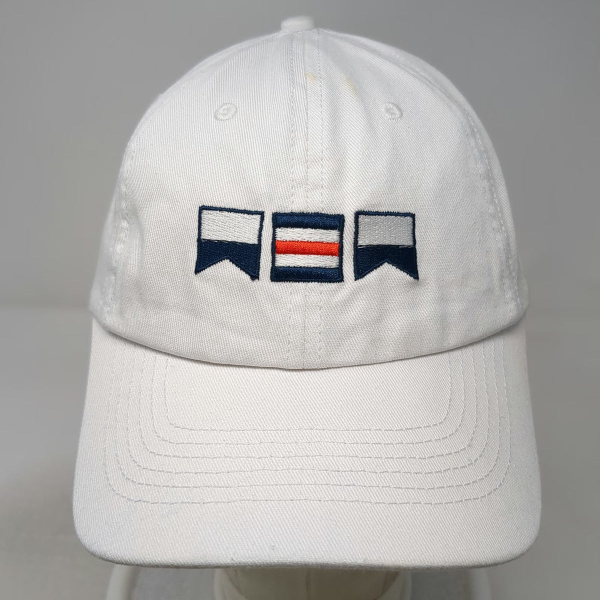 White American Coastal Nautical Signal Flags Baseball Cap Hat One Size Slideback