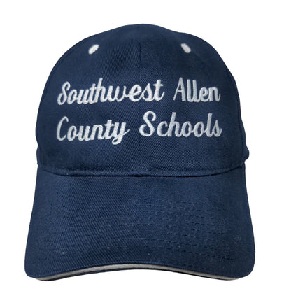 Wearguard Men's Strapback Hat Blue OSFA Embroidered Southwest Allen County Logo