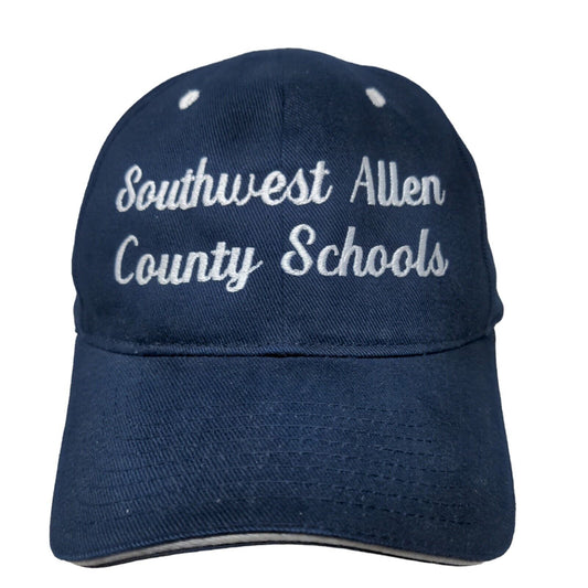 Wearguard Men's Strapback Hat Blue OSFA Embroidered Southwest Allen County Logo