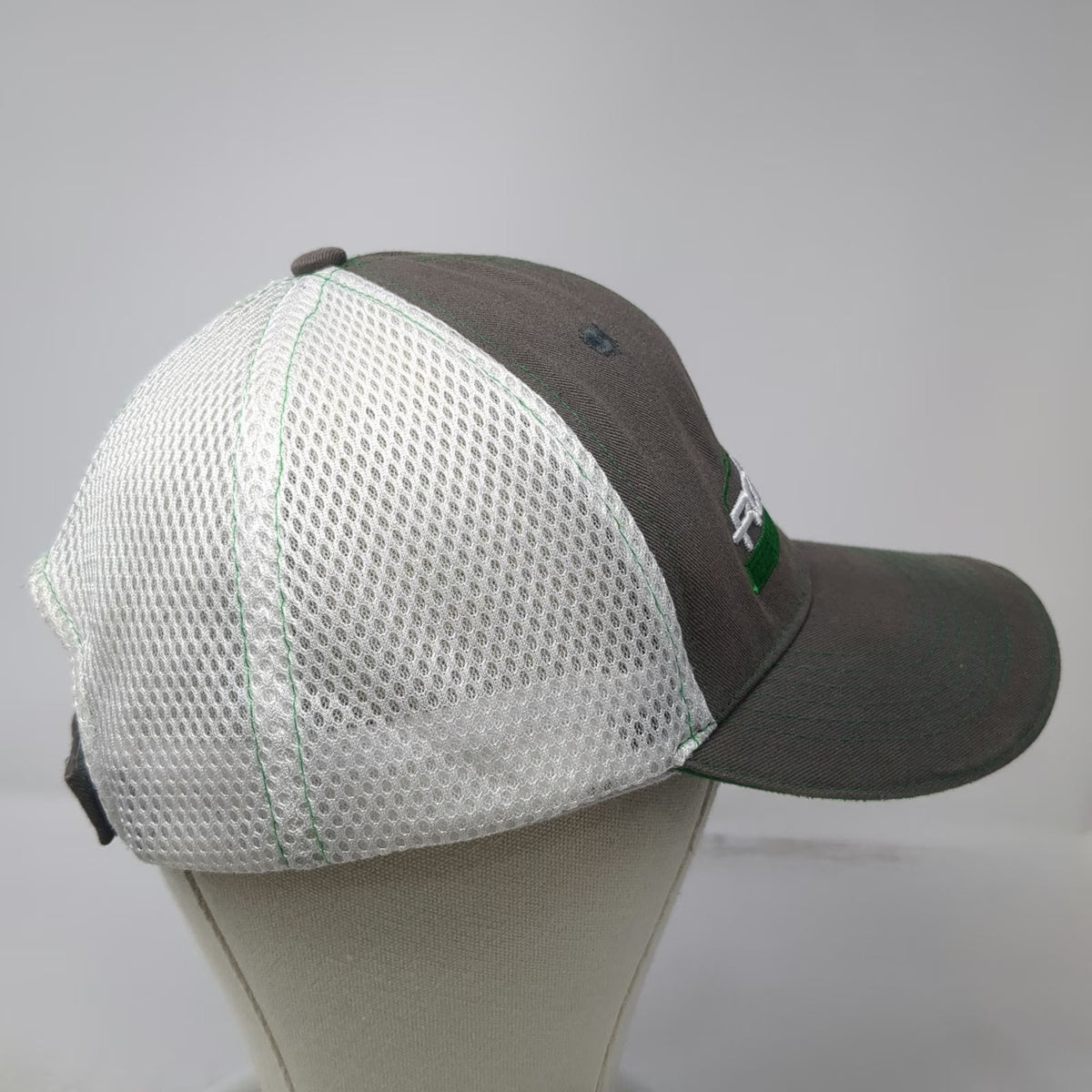 360 Apparel Baseball Cap Gray One Size Rob Green Auto Group Mesh Strapback Hat