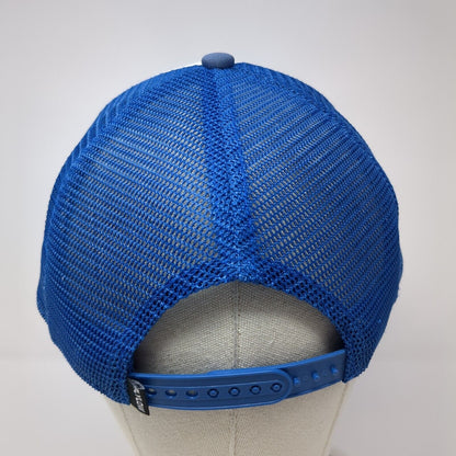 You Never Know Until You Go Rope Trucker Hat Blue One Size Mesh Back