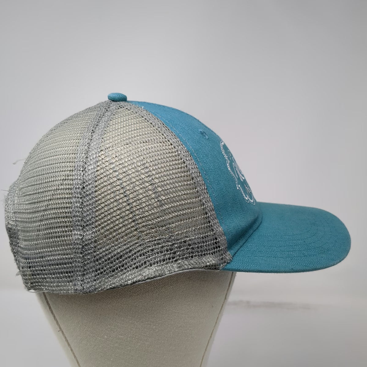 Ace USA Trucker Hat Blue One Size Kodiak Alaska Moose Mesh Back Snapback Travel