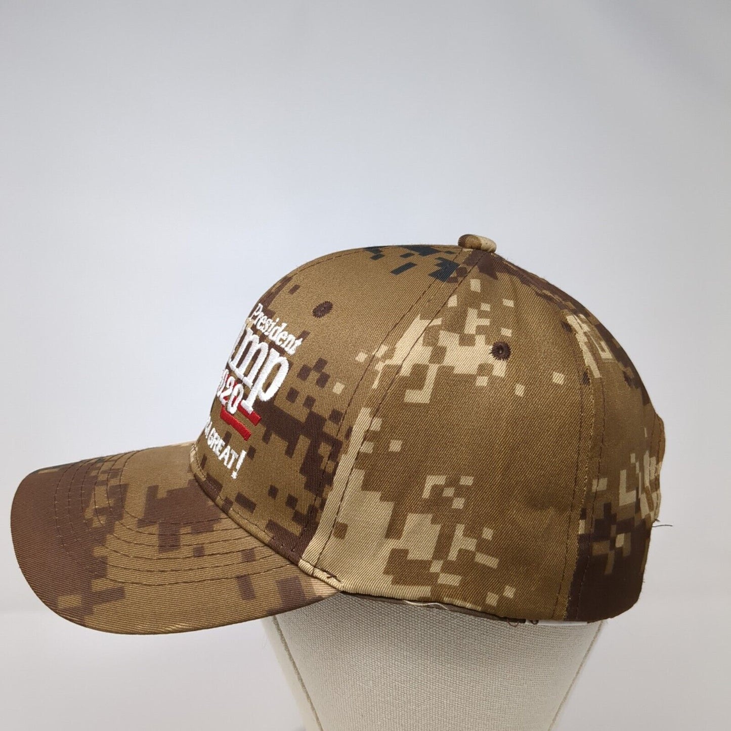 President Trump 2020 Strapback Hat Camo One Size Keep America Great!
