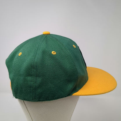 New Century Snapback Green Yellow One Size Hat Bridge and Tunnel Brewery Patch