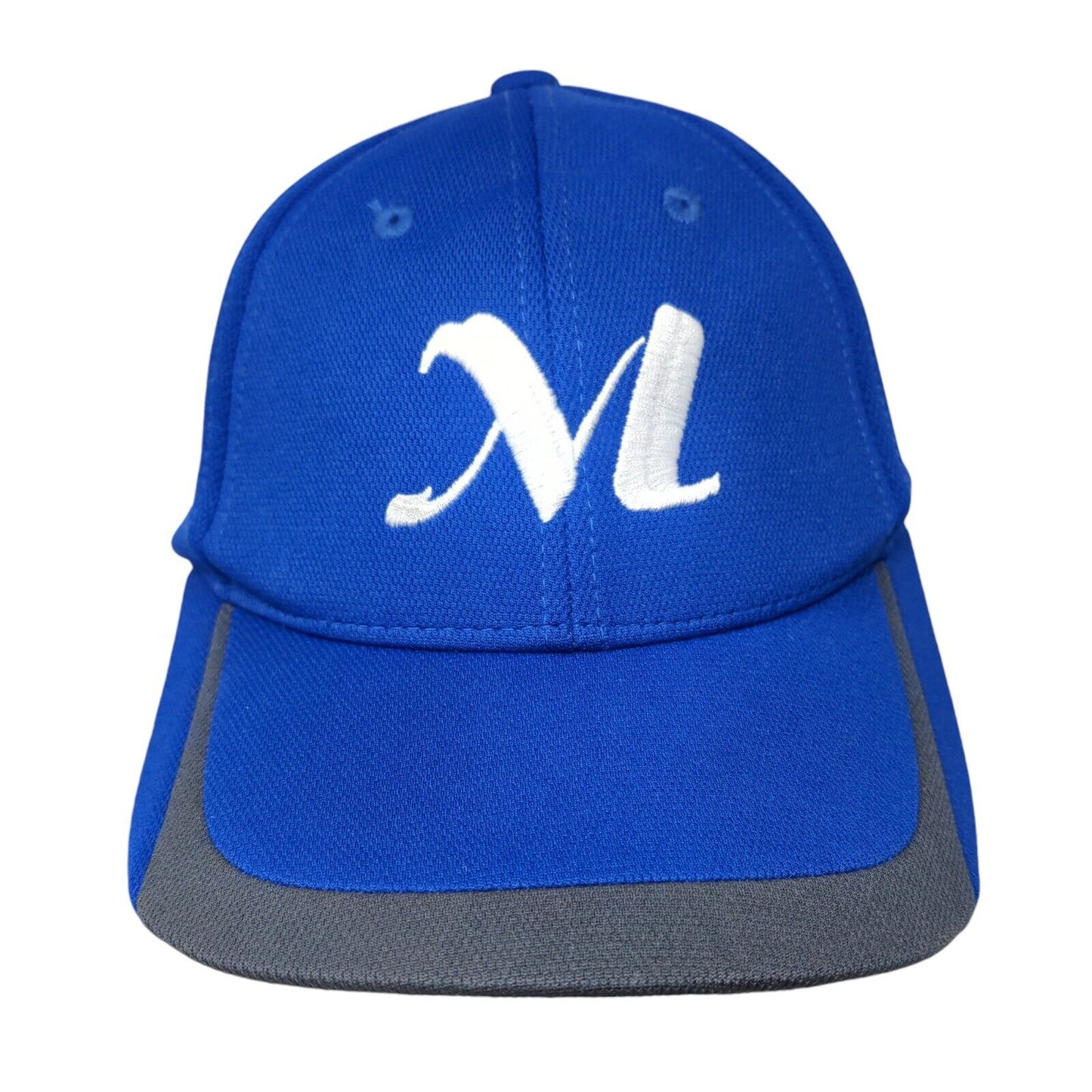 Letter M Strapback Hat Blue One Size Embroidered Member 2020 Sport-Tek