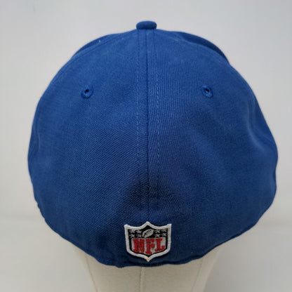 New Era Men's Fitted Hat Blue Size 7 3/4 Embroidered Indianapolis Colts Logo