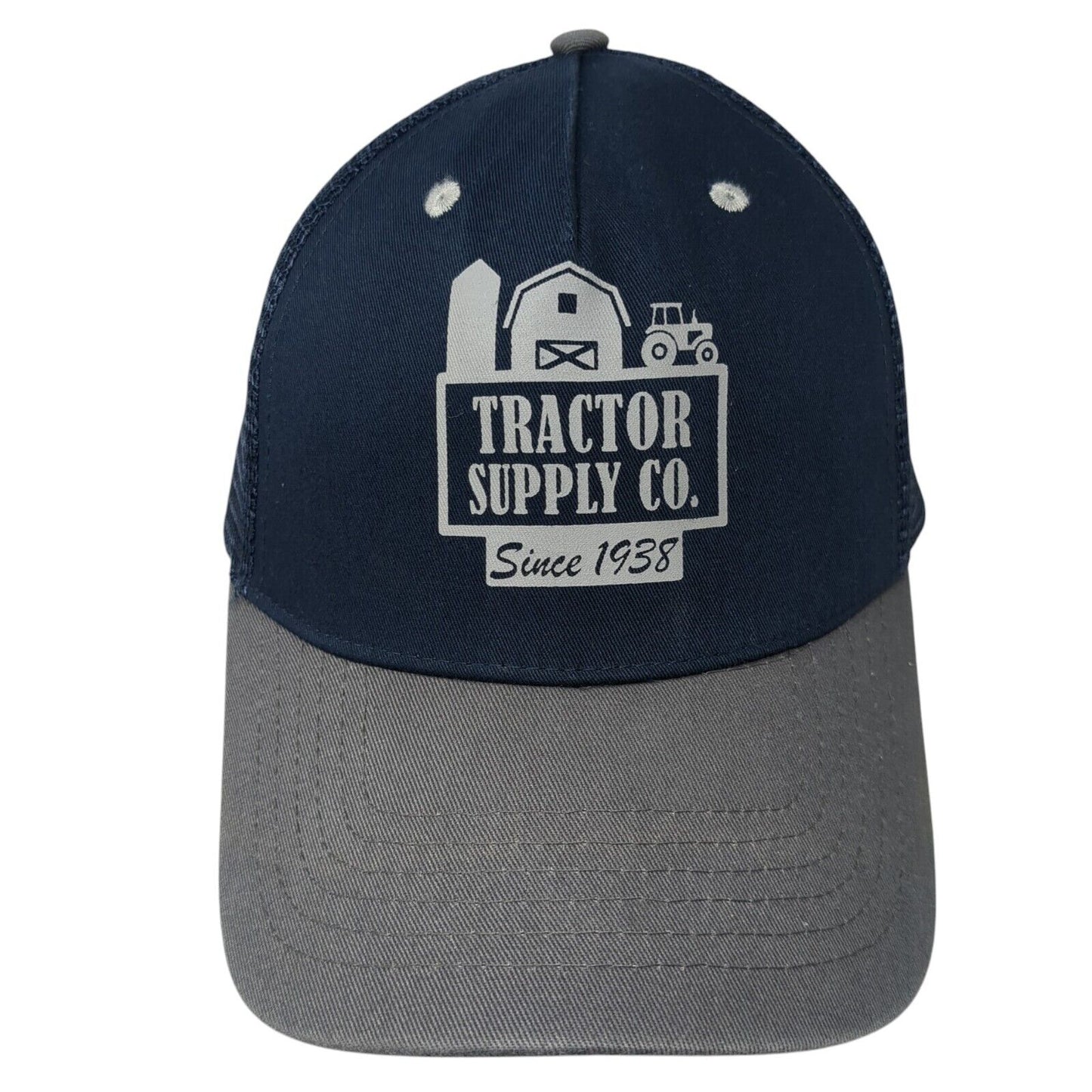 Tractor Supply Co Since 1938 Snapback Trucker Hat Blue OS Adjustable Mesh Back