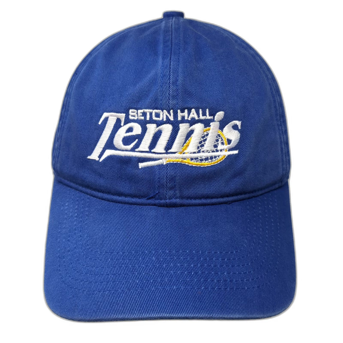 Pacific Headwear Seton Hall Tennis Baseball Cap Blue One Size Embroidered Hat