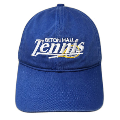 Pacific Headwear Seton Hall Tennis Baseball Cap Blue One Size Embroidered Hat