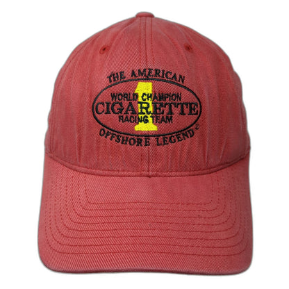 Yupoong Cigarette Racing Team Red M Baseball Cap Fitted Flexfit Offshore Hat