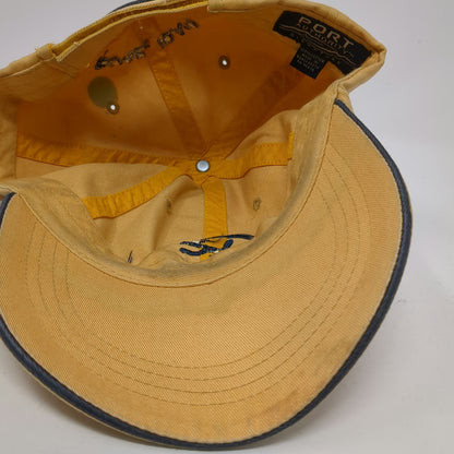 Port Authority Baseball Cap Yellow OSFM Boise Idaho Anglers Fishing Cotton Hat