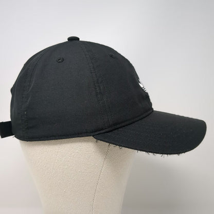 Adidas Baseball Cap Black One Size Trefoil Logo Side Graphic Polyester Strap Hat