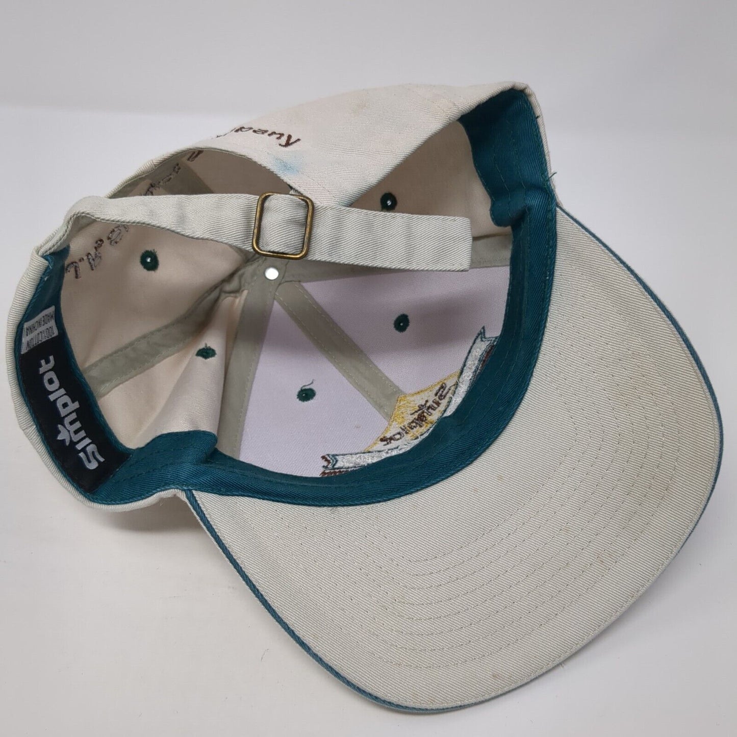Simplot Grower Solutions Slideback Hat Tan One Size Embroidered 6 Panel