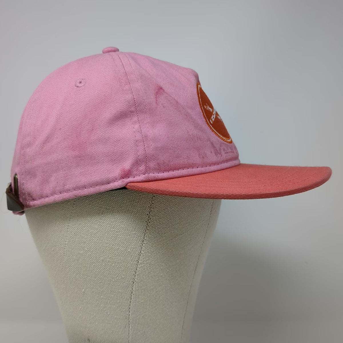 Pukka 5 Panel Pink Hat One Size Treefort Music Festival Leather Strapback Cotton