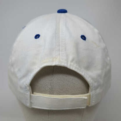 Town Talk SaddleBrooke White Blue Baseball Cap Hat OSFM Strapback Embroidered