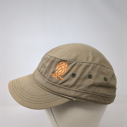 Squatters Beers Cadet Army Cap Green OS Adjustable Distressed District Threads