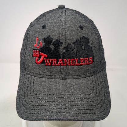 Otto Bar J Wranglers Baseball Cap Gray One Size Strapback Hat Embroidered