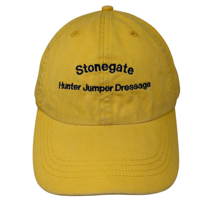 Stonegate Hunter Jumper Dressage Slideback Hat Yellow One Size Alternative