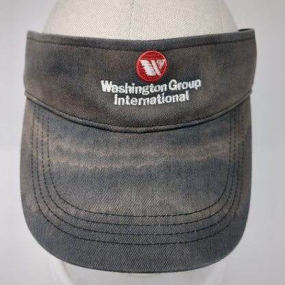 Washington Group International Strapback Sun Visor Hat Blue One Size