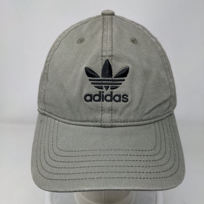 Adidas Slideback Hat Brown OSFM Adjustable Embroidered Trefoil Vented Holes
