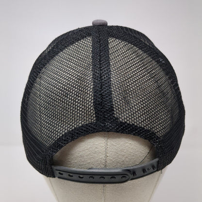 Krispy Kreme Doughnuts Snapback Trucker Hat Gray OS Adjustable Mesh Back HALO