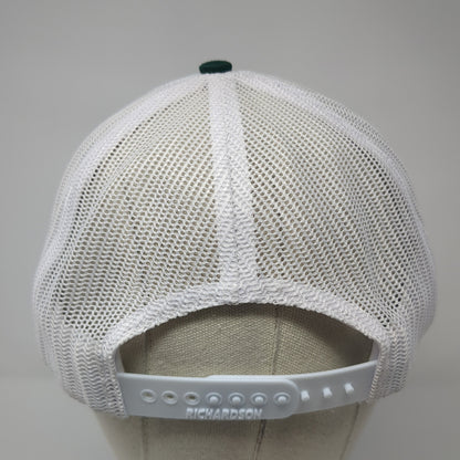 Make 2024 EZ Snapback Trucker Hat Green One Size Adjustable Mesh Back Richardson
