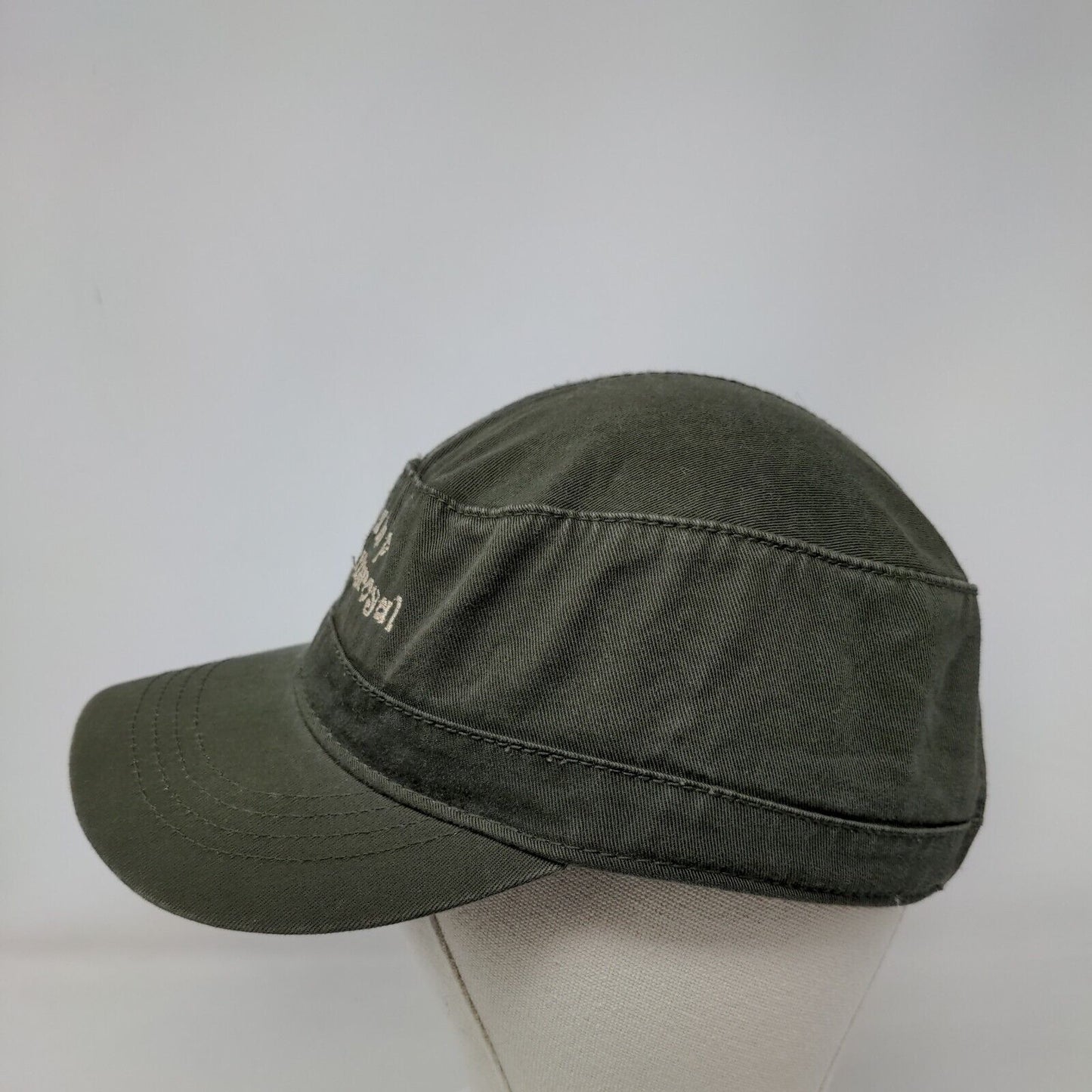 Camp Pennyroyal Cadet Army Cap Green One Size Adjustable Embroidered Fahrenheit