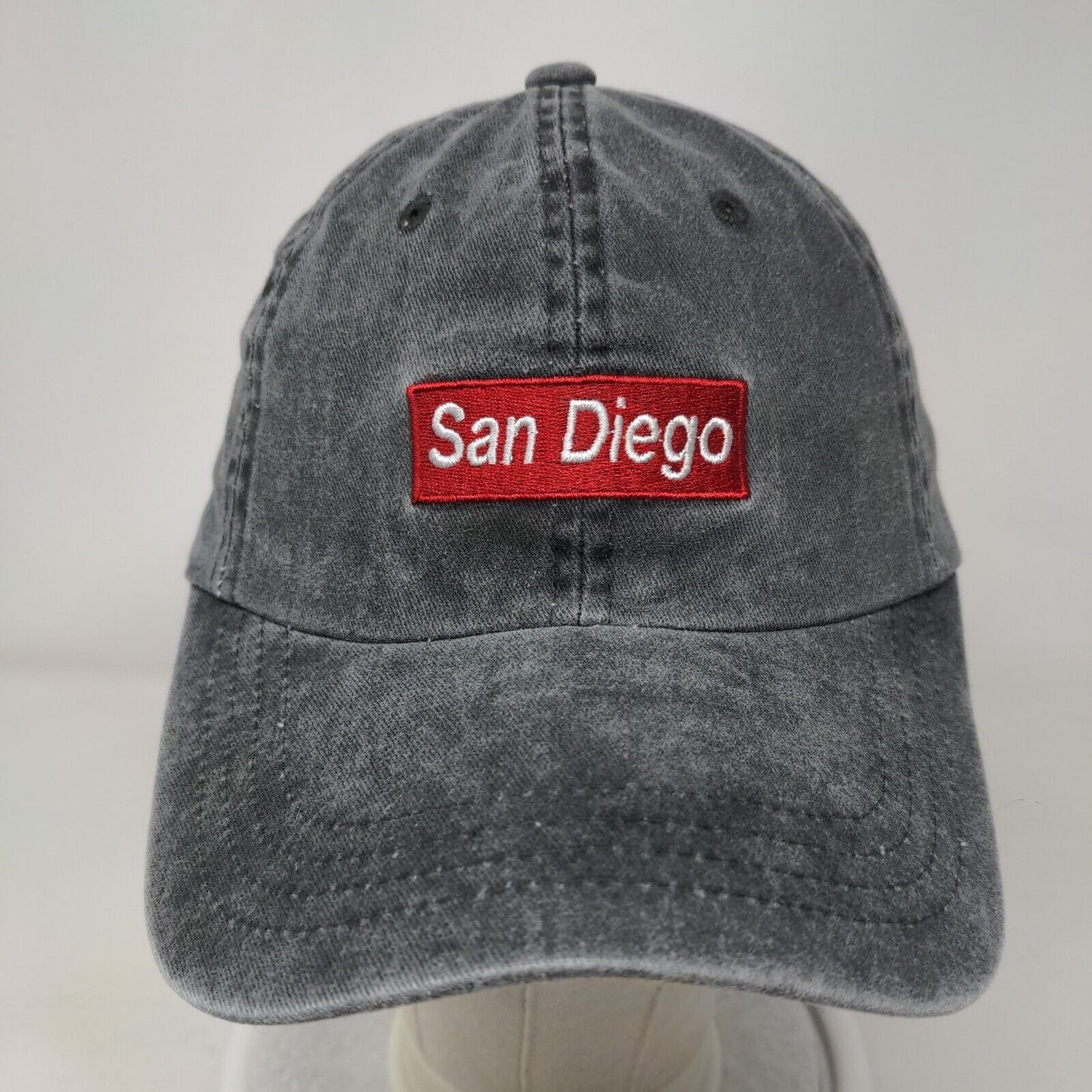 San Diego Slideback Hat Gray One Size Embroidered Adjustable Kova