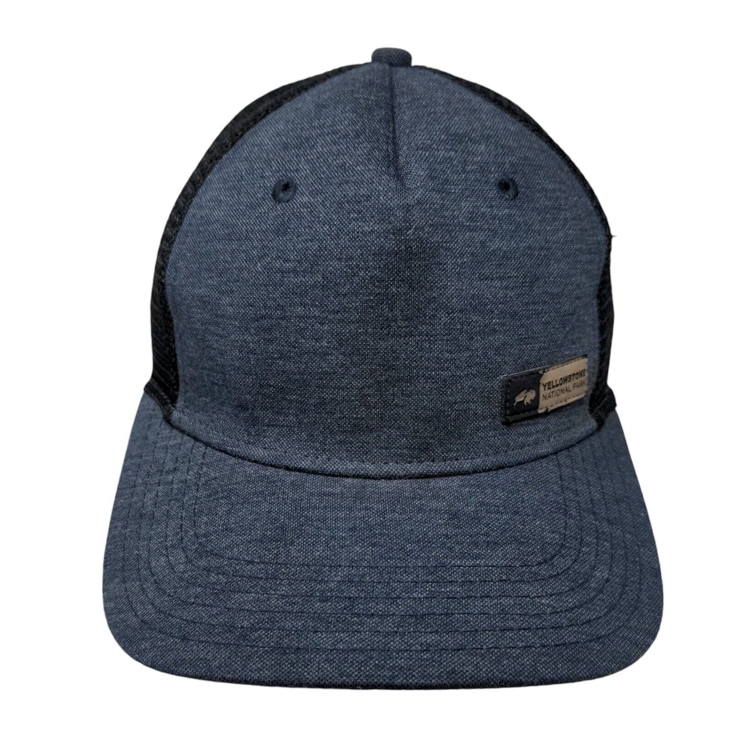 Yellowstone National Park Snapback Mesh Back Trucker Hat Blue One Size