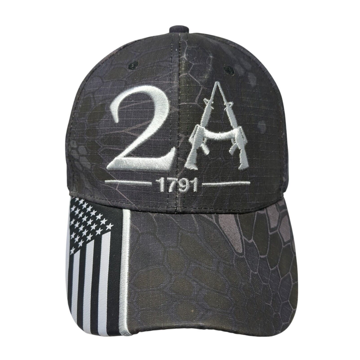 2A 1791 Strapback Hat Camo One Size Adjustable Embroidered 6 Panel