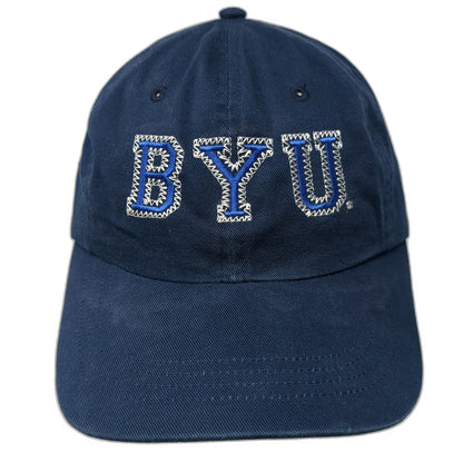 Gear For Sports BYU Cougars NCAA Cap Blue White One Size Adjustable Slideback