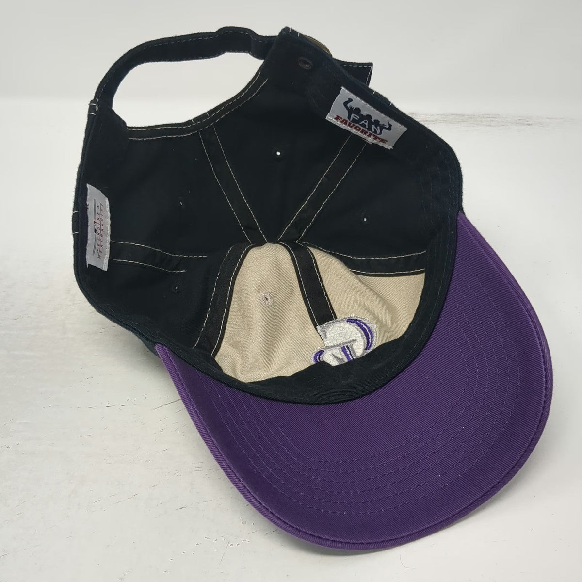 Colorado Rockies MLB Fan Favorite Baseball Cap Beige Purple Black One Size Hat