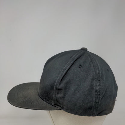 Billabong Patch Snapback Hat Black OSFA Adjustable Solid Vent Holes