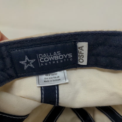 Dallas Cowboys Men's Slideback Hat White OSFA Embroidered Logo Distressed