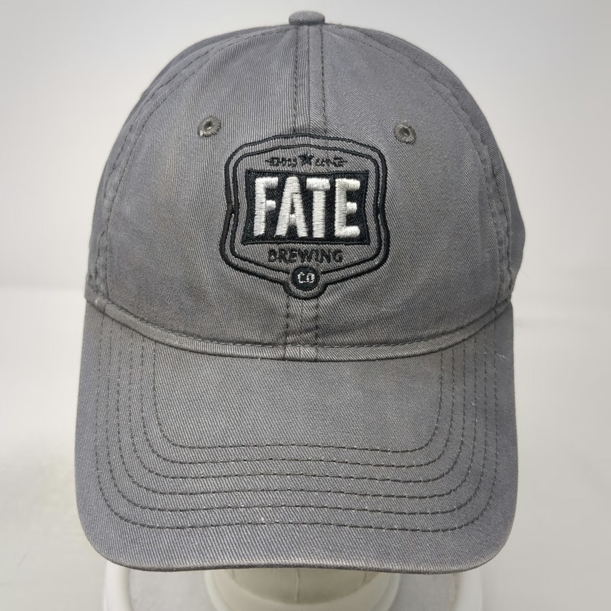 Sportsman Gray Baseball Cap One Size Fate Brewing Scottsdale AZ Slideback Hat