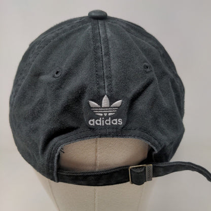 Adidas Men's Slideback Hat Black Size OS Embroidered Trefoil Logo 100% Cotton