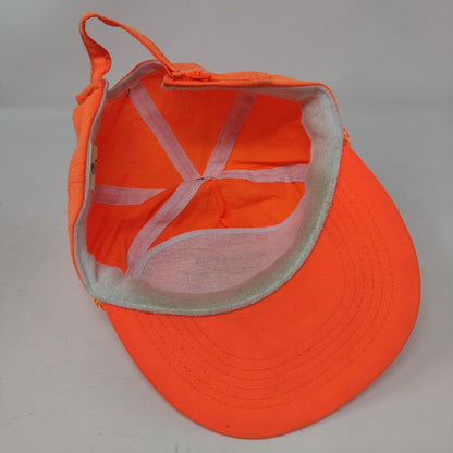 Bronco Motors Boise Idaho Strapback Hat Orange OSFA Adjustable Rope Otto